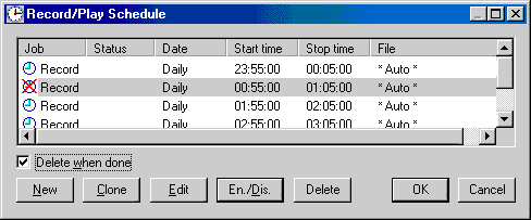 Managing multiple timed recordings