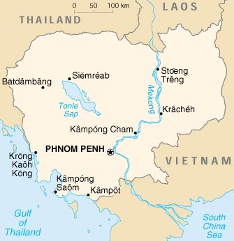 Map of Cambodia