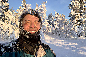 Mika with an icy face