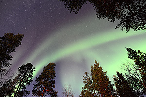 Aurora arching over the sky