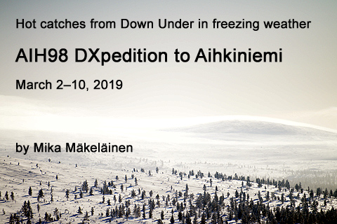 AIH98 DXpedition to Aihkiniemi, October 13-27, 2018, report by Mika Makelainen