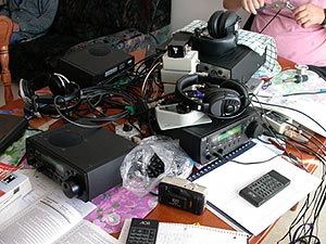 Receiver at Miscou DXpedition