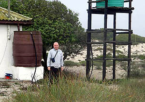 Vince inspecting antennas